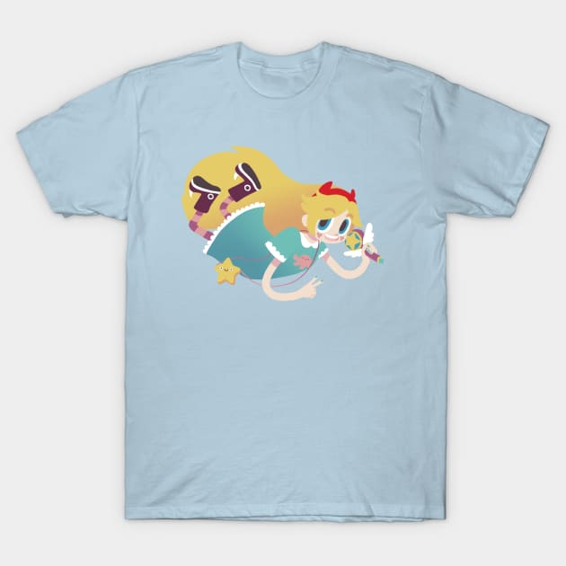 Star Butterfly T-Shirt by fawndraw